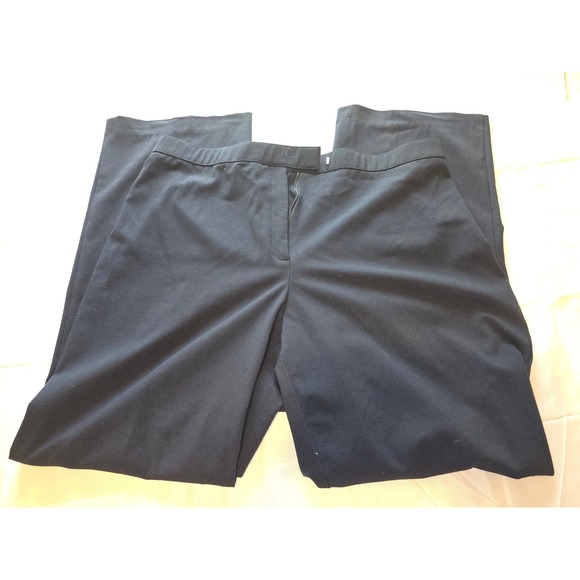 Sag Harbor Pants - Sag Harbor‎ Stretch Pants Women's Size 16 Dark Blue Career Business Casual